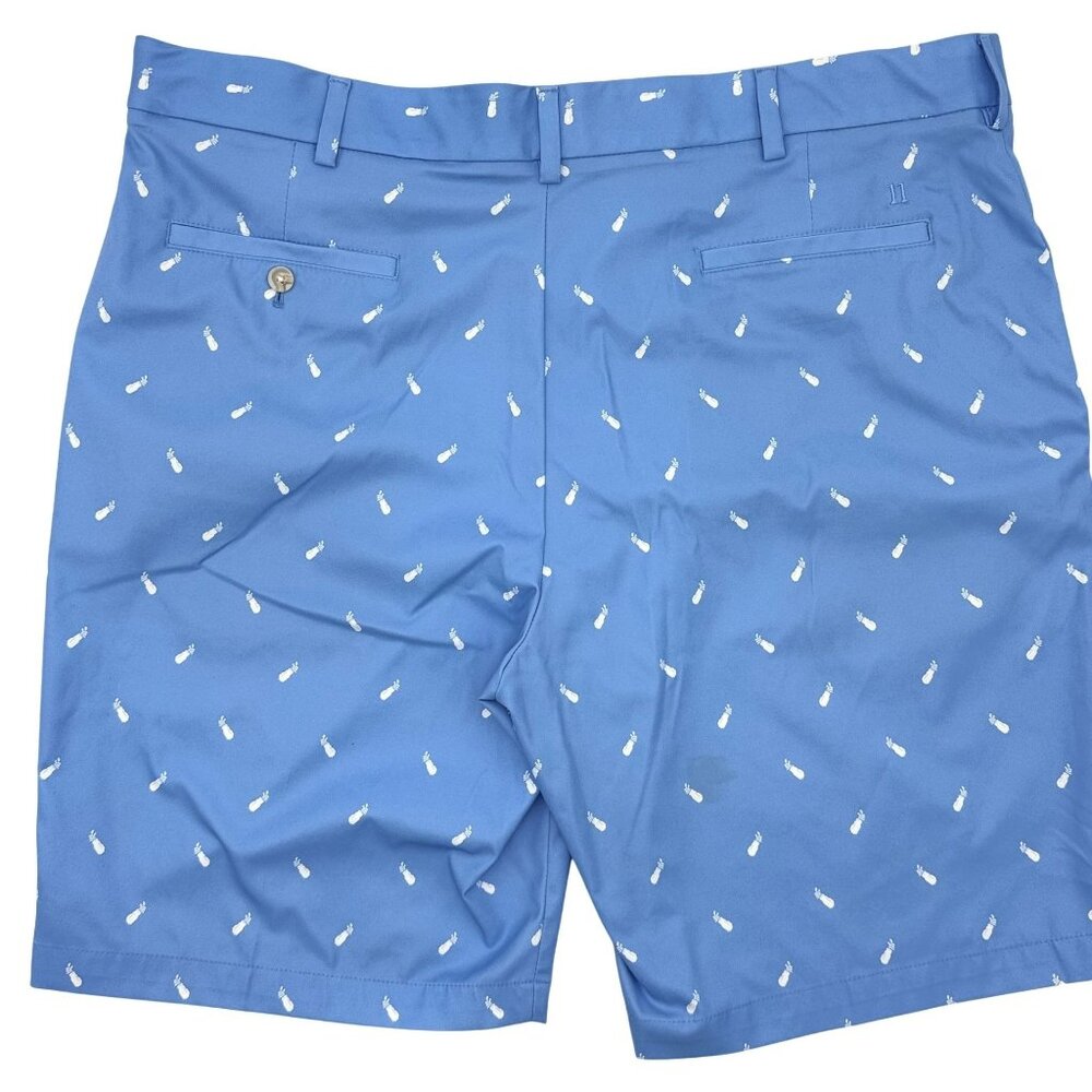 Walter Hagen Size 36 Mens Blue Golf Shorts With Pineapple Print  Polyester/Spand